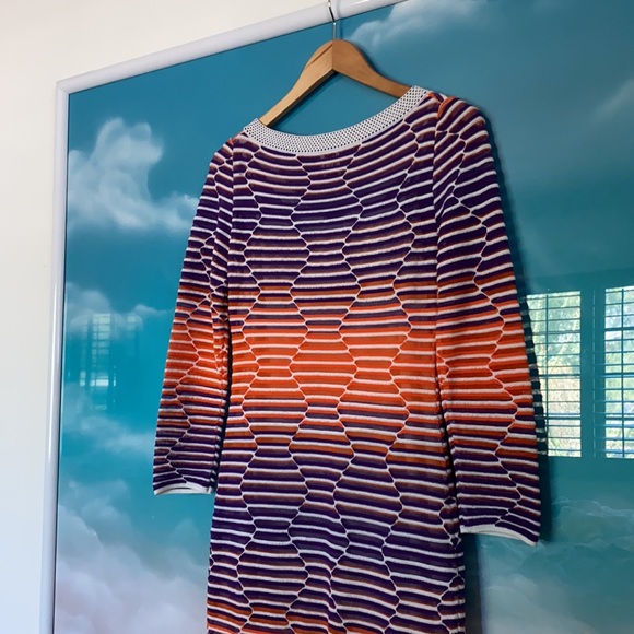 M by Missoni Knit Purple and Orange Dress - Picture 4 of 6